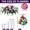 Artificial Cemetery Flower Saddle – Silk Flower Arrangement for Headstones, Memorial Bouquet with Vase for Grave & Tombstone Decoration (1 Saddle, 2 Bouquets, Color)